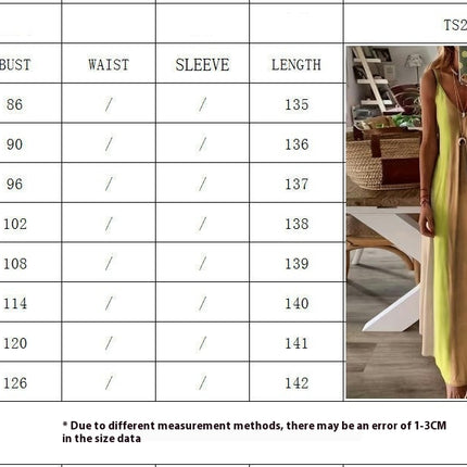 Women's Summer Maxi Dresses Casual Sleeveless Spaghetti Strap Long Dress