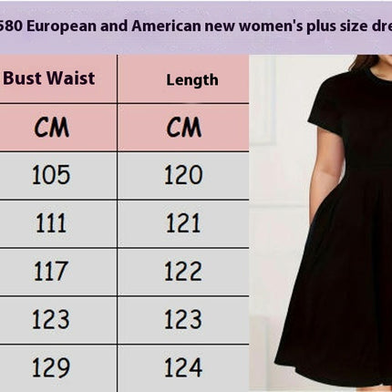 Women's Summer Casual Short Sleeve Dress Crew Neck A Line Swing Midi Dresses