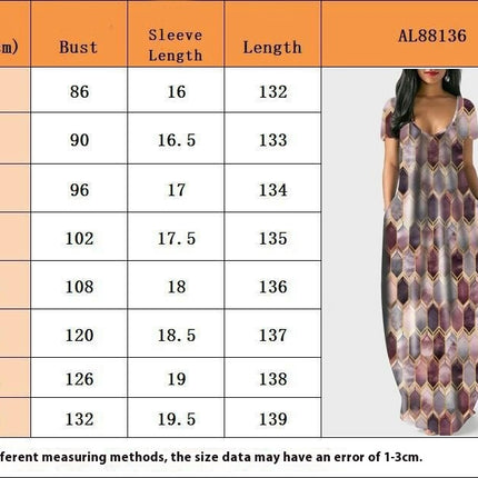 Women's Summer Maxi Dress Casual Loose Short Sleeve Scoop Neck Dresses with Pockets