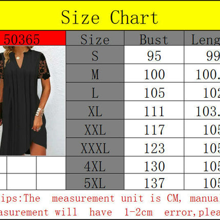 Women's Casual Dress Loose V Neck Lace Short Sleeve Mini Summer Dresses