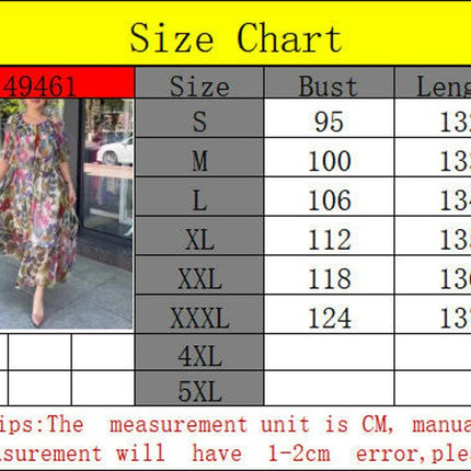 Womens Flowy Dresses Summer Casual Ruffled Sleeve Empire Waist Boho Floral Print Long Dress