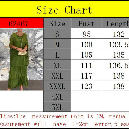 Women's Summer Long Dress Crew Neck Bat Short Sleeve Ruffle Tiered Layered Swing Maxi Dresses