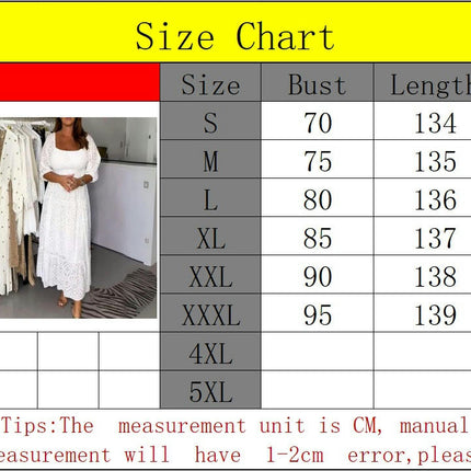 Womens Summer Long Dresses Square Neck Puff Short Sleeve Ruffled Maxi Dress