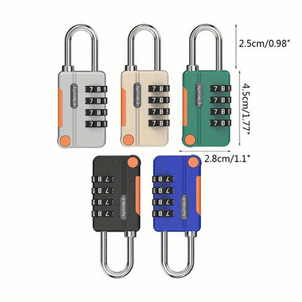 Anti-Theft 3-Digit Combination Lock with Color Matching for Travel Luggage