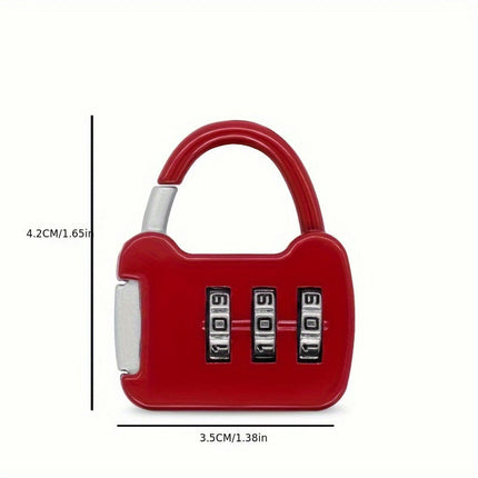 1pc Mini Small Anti-theft Small Lock, Backpack Anti-theft Lock, Aluminum Alloy Padlock