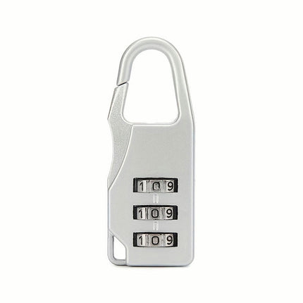 3-digit Combination Lock For Outdoor Travel, Luggage, Handbags, Or Zipper Bags