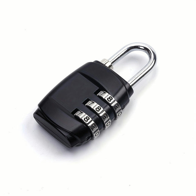 1pc Combination Lock 3-digit Padlock, Suitcase Padlock For Gym, Cabinets And Luggage