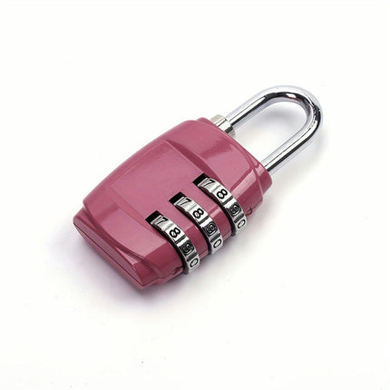 1pc Combination Lock 3-digit Padlock, Suitcase Padlock For Gym, Cabinets And Luggage