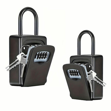 2pcs Key Lock Box+Key Combination Box With House Key Storage Code Combination Door Lock