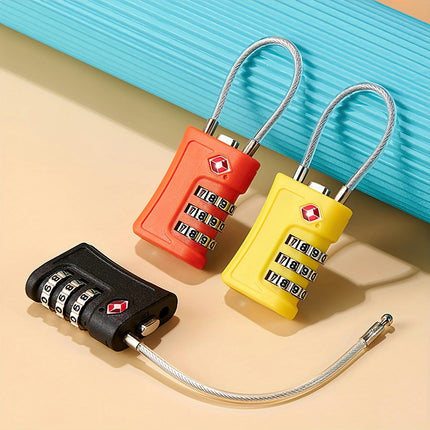 Wire Combination Lock Travel Luggage Lock Customs Padlock TSA Lock