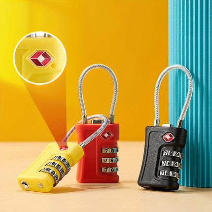 Wire Combination Lock Travel Luggage Lock Customs Padlock TSA Lock