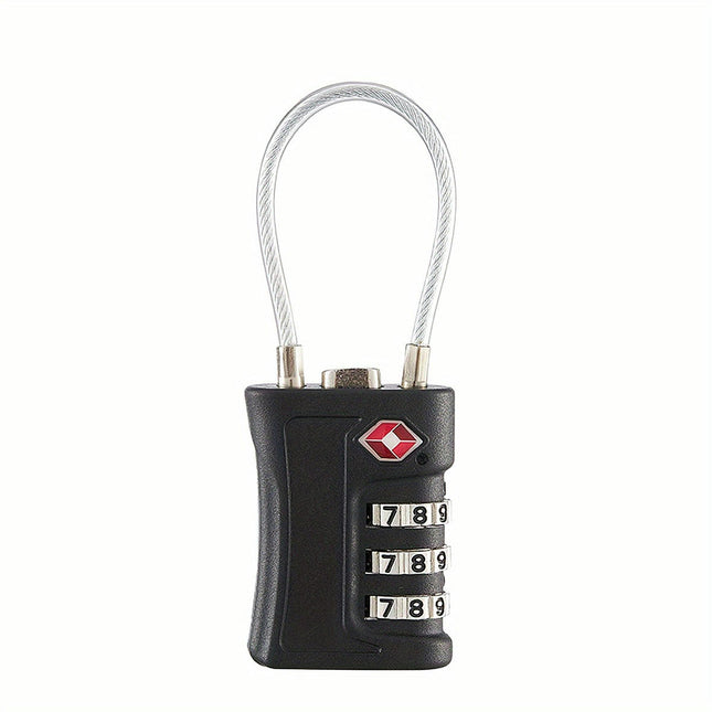 Wire Combination Lock Travel Luggage Lock Customs Padlock TSA Lock