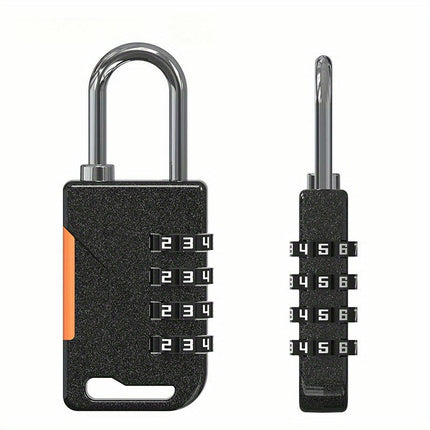 Zinc Alloy Secure 4-Digit Combination Padlock for Luggage & Gym Cabinets