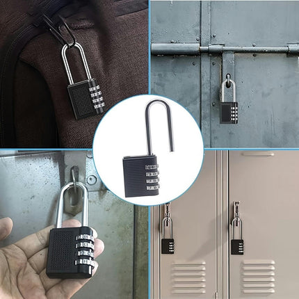 4-Digit Combination Lock-Durable Metal Padlock For Outdoor Use & Luggage Security