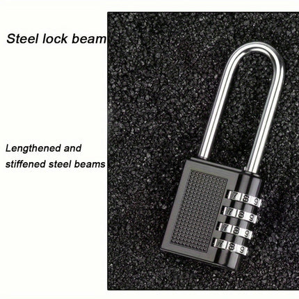 4-Digit Combination Lock-Durable Metal Padlock For Outdoor Use & Luggage Security