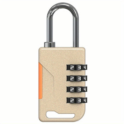 Zinc Alloy Secure 4-Digit Combination Padlock for Luggage & Gym Cabinets