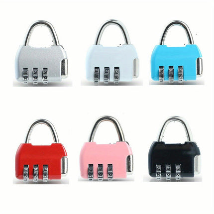 Portable Mini Combination Lock, 6pcs Combination Padlock Suitable for Luggage,School Bag