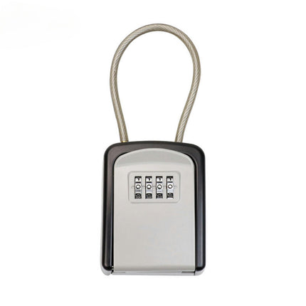 4 Digit Combination & Resettable Code with a Portable Waterproof Key Lock Box