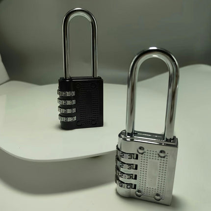 Heavy-Duty 4-Digit Combination Padlock No Assembly Required, Multi-Purpose Security Lock