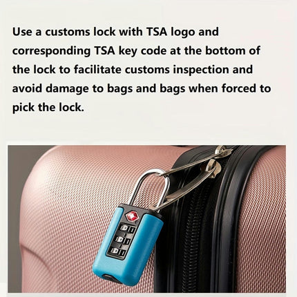 3 Digit Combination Lock, TSA Luggage Locks, Password Padlock For Travel Suitcase, Lockers