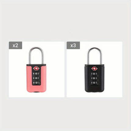 3 Digit Combination Lock, TSA Luggage Locks, Password Padlock For Travel Suitcase, Lockers