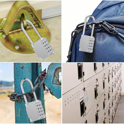 4-digit Password Lock,Outdoor Waterproof Padlock, Suitable for Storage Cabinets