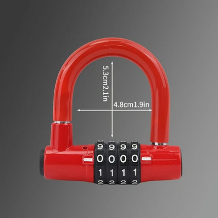 Combination padlock, 5-digit dial code padlock, resetable, suitable for indoor, outdoor locker