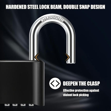 Outdoor Combination Padlock, [Design Of Password] Weatherproof Resettable Combination Padlock