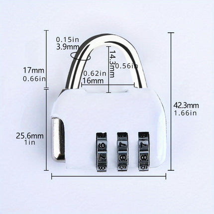 6pcs Luggage Lock, Padlock with Password Requirement, Digital Door Cabinet