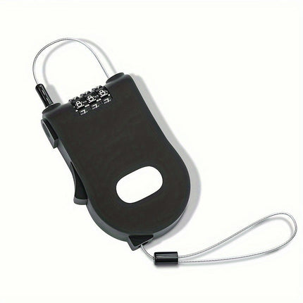 Cable Lock 3 Digit Combination Lock Adjustable Luggage Lock With Retractable Password Lock