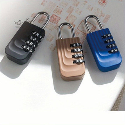 Creative Combination Padlocks with Wave Pattern, Uncharged for Luggage, Gym Lockers