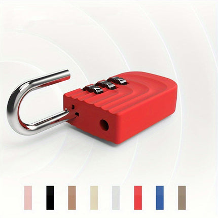 Creative Combination Padlocks with Wave Pattern, Uncharged for Luggage, Gym Lockers