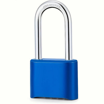 Heavy Duty Combination Lock, 4 Digit Resettable Weatherproof Padlock For Schools, Gyms Lockers