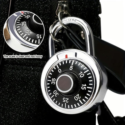 1-Pack Alloy Combination Padlock Rotary DialIdeal for Luggage, Bags & Bikes