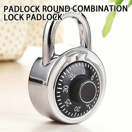 1-Pack Alloy Combination Padlock Rotary DialIdeal for Luggage, Bags & Bikes