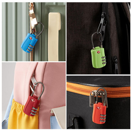 TSA-Approved 3-Digit Combination Luggage Lock-Secure Password Padlock for Backpacks & Lockers