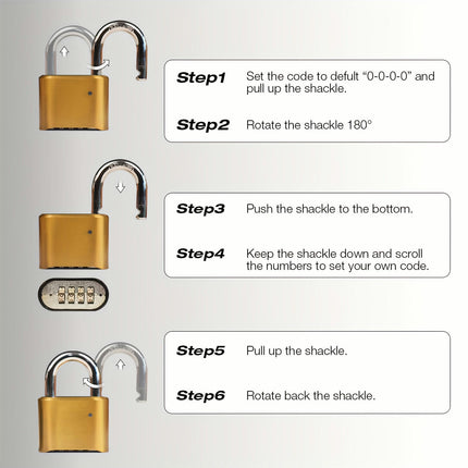 Lock Combination Lock, Heavy Duty Weatherproof Padlock Indoor And Outdoor Padlock For Locker