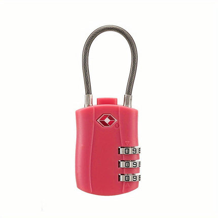 TSA-Approved 3-Digit Combination Luggage Lock-Secure Password Padlock for Backpacks & Lockers