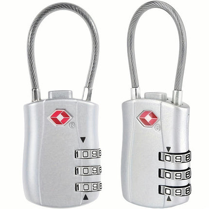 (2 Packs) TSA Approved Luggage Combination Locks, Combination Padlock With Alloy Body Lock