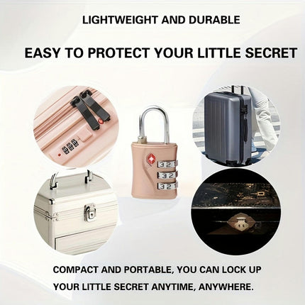 TSA-approved Luggage Locks 3-digit Security Padlocks Suitcase Locks Combination Locks(2-pack)