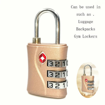 TSA-approved Luggage Locks 3-digit Security Padlocks Suitcase Locks Combination Locks(2-pack)