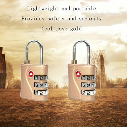 TSA-approved Luggage Locks 3-digit Security Padlocks Suitcase Locks Combination Locks(2-pack)