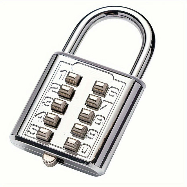 Ten-bit Key Lock Luggage Combination Lock Home Lock Fixed Combination Padlock