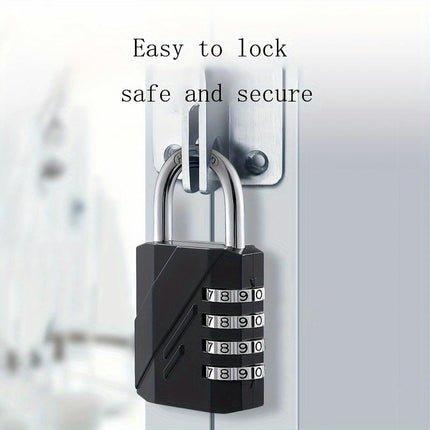 Combination Lock 4-digit Combination Lock Outdoor Waterproof Padlock For Home Use