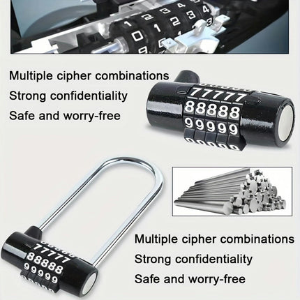 5-Digit Combination Padlock - Durable Security Password Lock