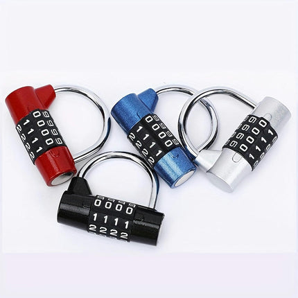 1pc 4-digit Large Word Horizontal Combination Lock Suitable For Wardrobe Combination Lock Padlock