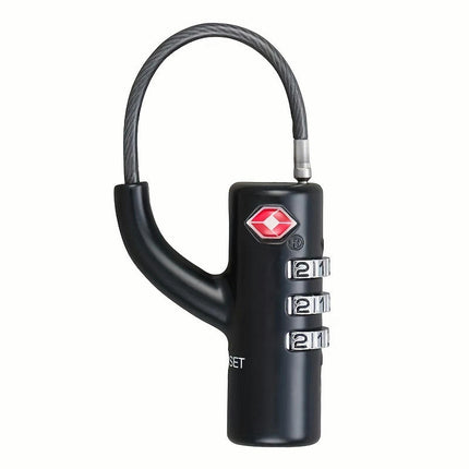 1pc TSA Lock Overseas Trolley Luggage Suitcase Lock Car Padlock With Steel Cable Password Lock