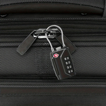 Cable Locks with Re-Settable Combination And Alloy Body - Suitable for Luggage, School Lockers