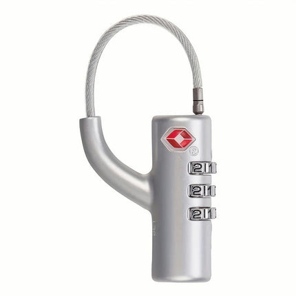 1pc TSA Lock Overseas Trolley Luggage Suitcase Lock Car Padlock With Steel Cable Password Lock