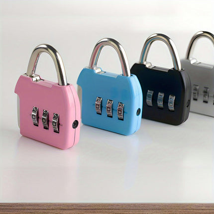 4pcs Mini Mechanical Combination Locks for Gym Lockers, Suitcases, Toolboxes & More